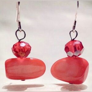 “Pomegranate Punch” Women’s Drop Earrings